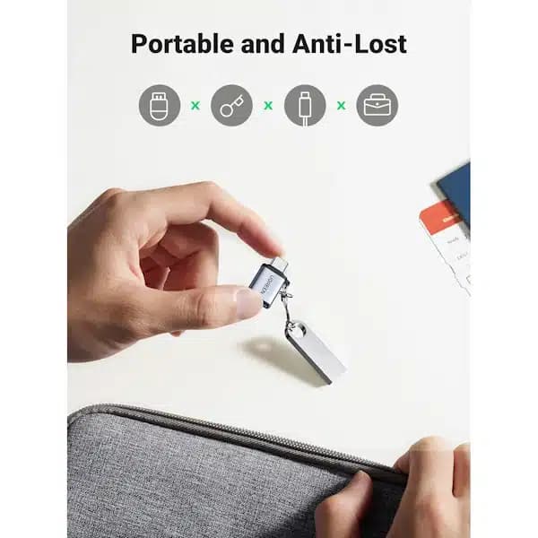 تبدیل USB-C 3.1 Male OTG به USB 3.0 A Female یوگرین مدل US270 — تصویر ۳