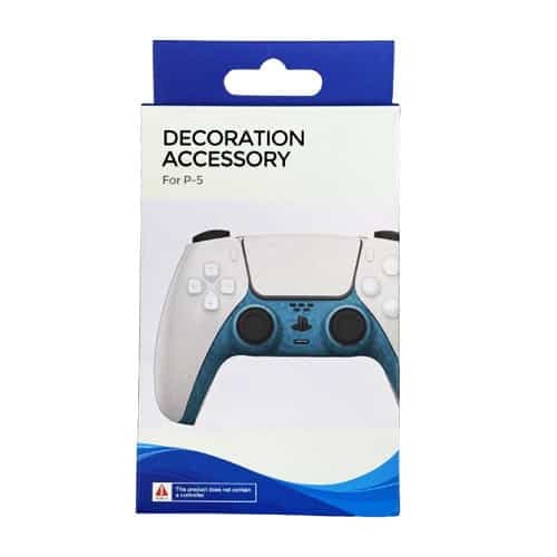 فلاپ دسته PS5 – رنگ آبی + 2 عدد گریپس حرفه ای