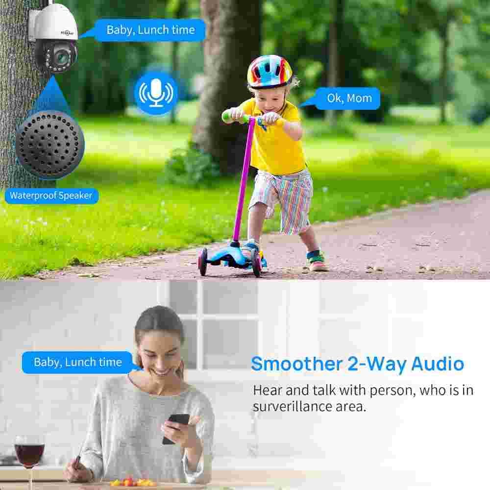 دوربین امنیتی مینی اسپید دام Hiseeu — تصویر ۶