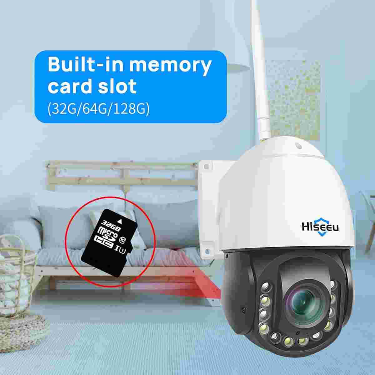 دوربین امنیتی مینی اسپید دام Hiseeu — تصویر ۸