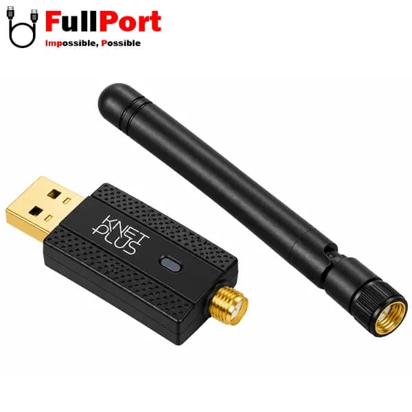 کارت شبکه بی‌سیم USB دو بانده کی‌نت پلاس مدل KP-DUWB6002DB با سرعت 600Mbps — تصویر ۵
