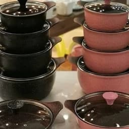 سرویس قابلمه و تابه 10پارچه چدن داخل گرانیت ارسال رایگان — تصویر ۲