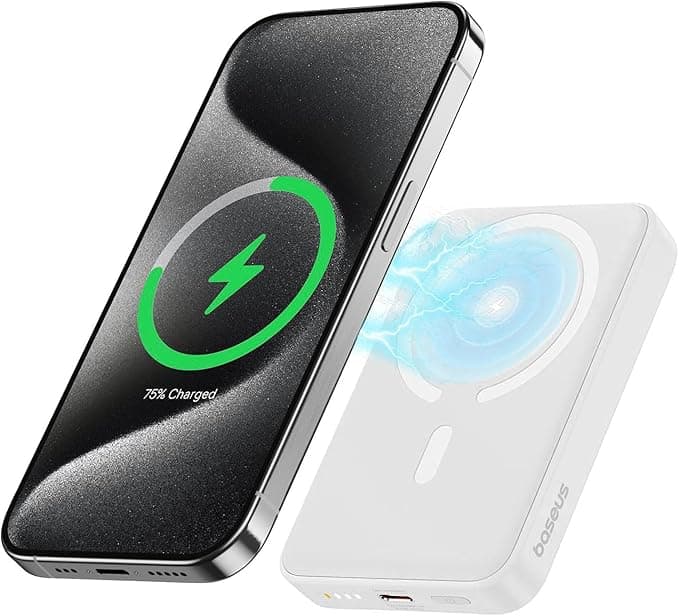 پاوربانک بیسوس مدل Magnetic Mini 2022 baseus PPCXM06 ظرفیت 6000 میلی آمپر ساعت
