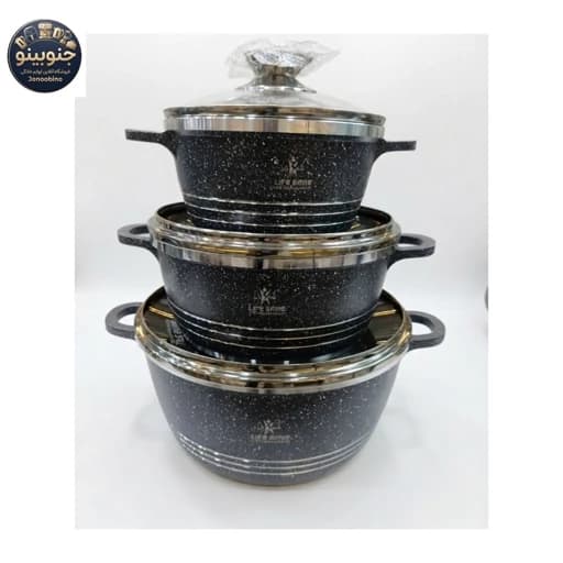سرویس قابلمه 6 پارچه گرانیتی لایف اسمایل
