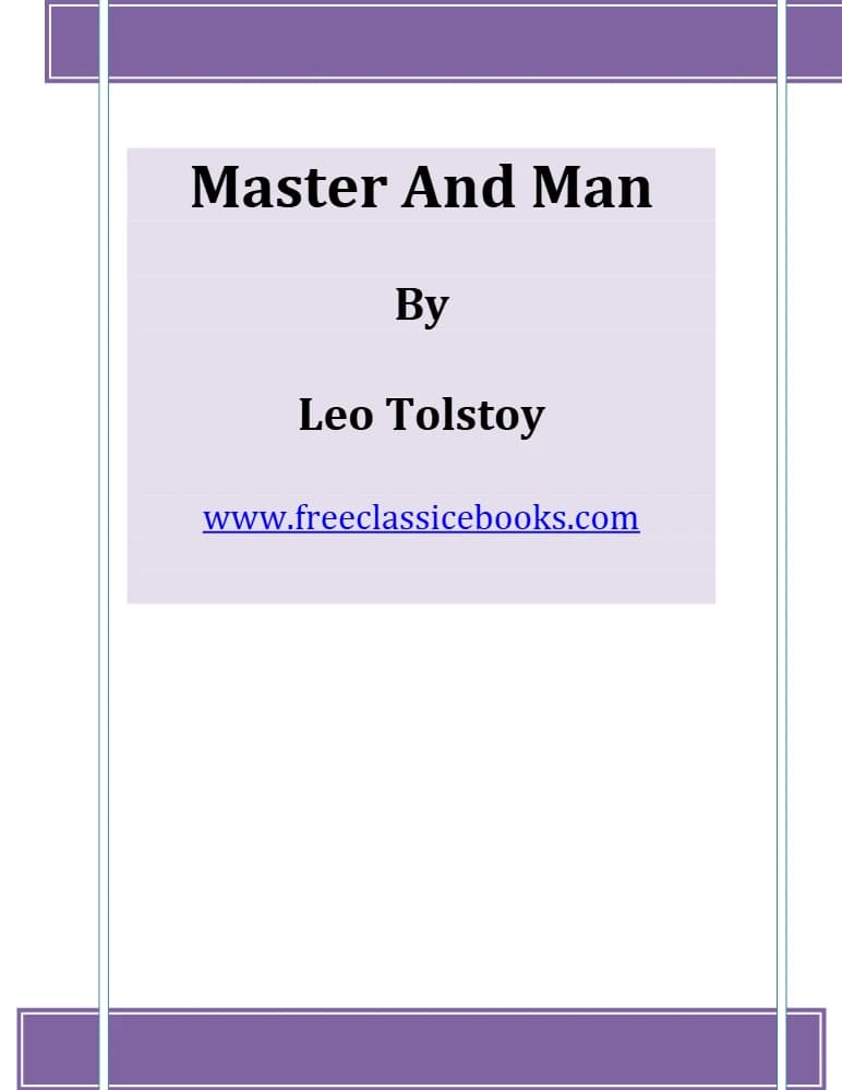 کتاب Master and Man (ارباب و نوکر) نسخه انگلیسی PDF | لئو تولستوی