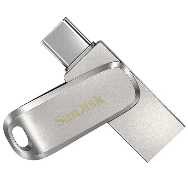 فلش سن دیسک مدل SDDDC4-128G-G46 Ultra Dual Drive Luxe OTG 2 In 1 Type C USB3.2 با ظرفیت 128 گیگابایت