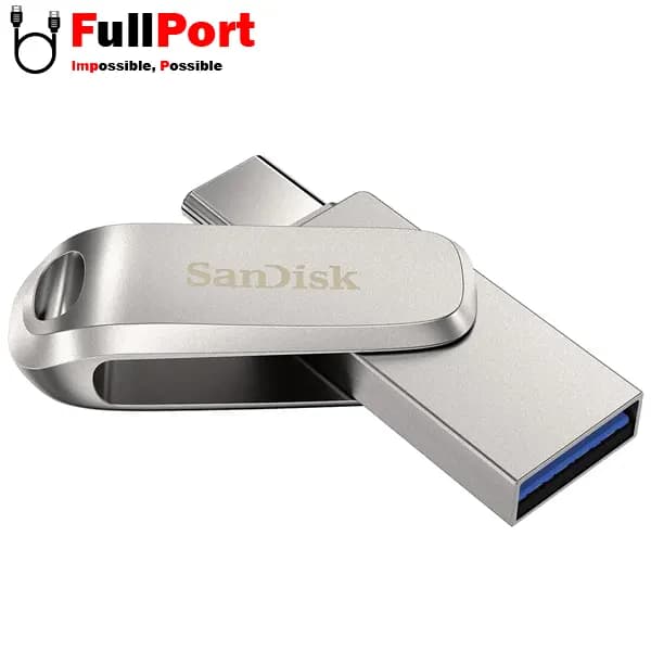 فلش سن دیسک مدل SDDDC4-128G-G46 Ultra Dual Drive Luxe OTG 2 In 1 Type C USB3.2 با ظرفیت 128 گیگابایت — تصویر ۲