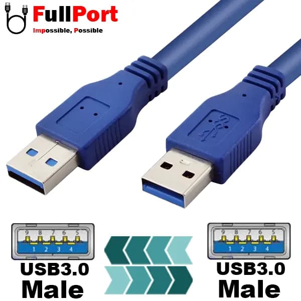 کابل لینک USB3 طول 1.5 متری برند انزو مدل M31 — تصویر ۲
