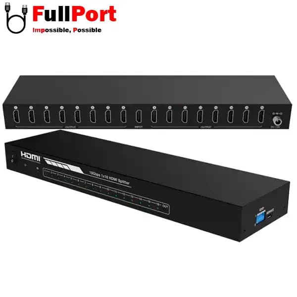 اسپلیتر 16 پورت HDMI ورژن 2.0 فرانت مدل FN-V2116 — تصویر ۲