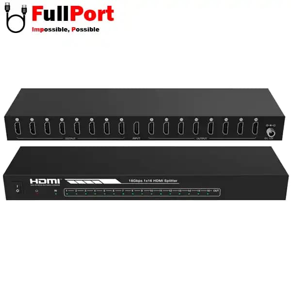اسپلیتر 16 پورت HDMI ورژن 2.0 فرانت مدل FN-V2116 — تصویر ۳