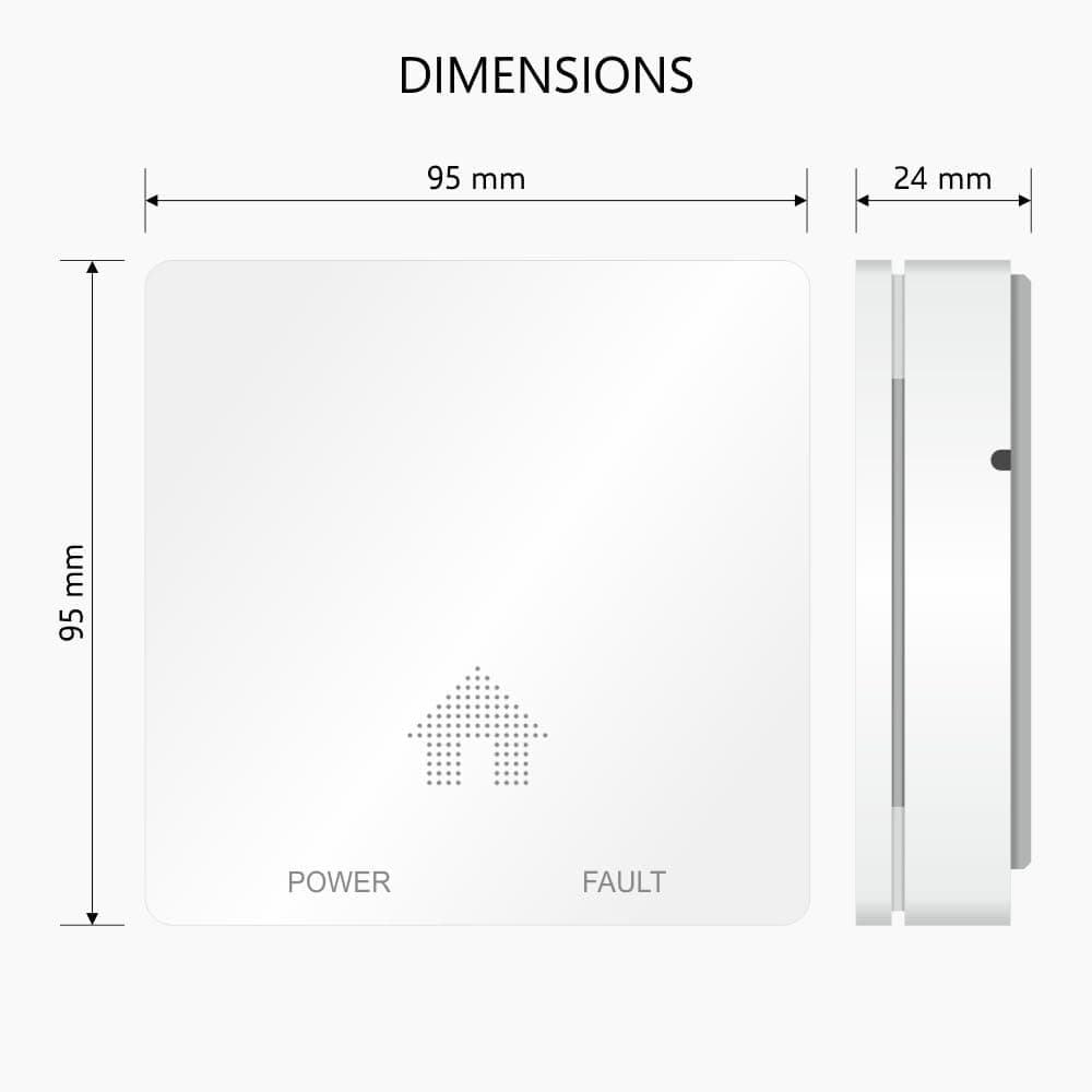 سنسور هشدار دود GS818 2pack Andyssey — تصویر ۸