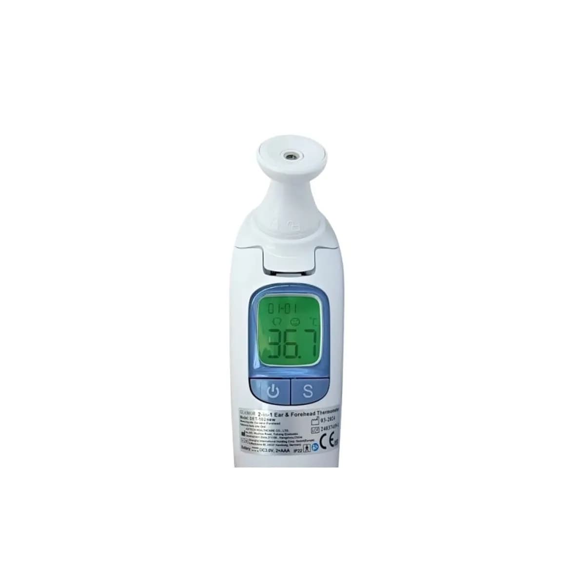 تب سنج دیجیتال لیزری گلامور Glamor DET-102 New — تصویر ۲