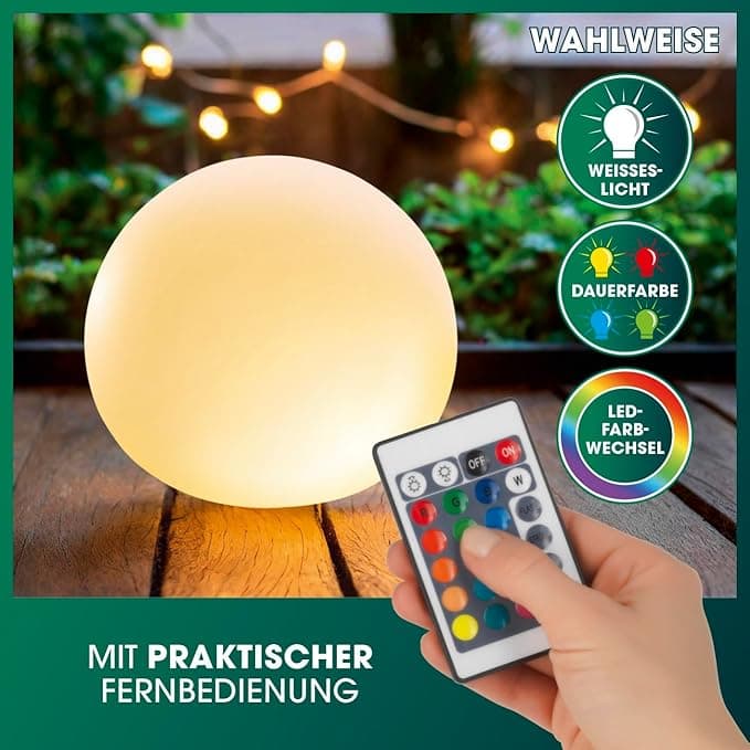 لامپ خورشیدی easy maxx led IP 67 [ توپ خورشیدی ]