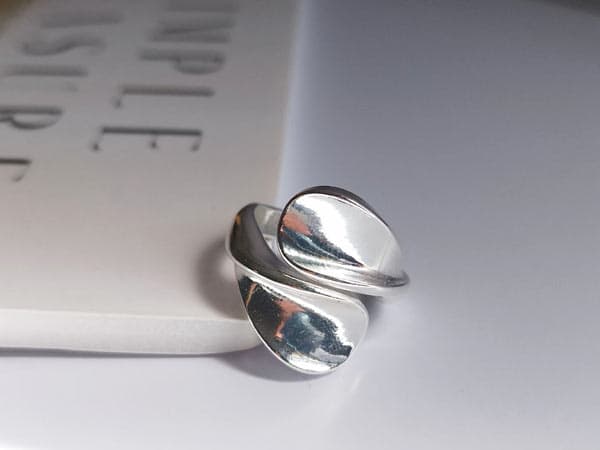 انگشتر ساده دخترانه نقره ای