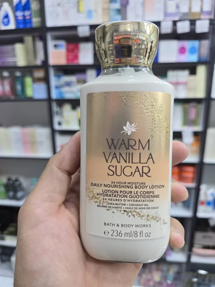 لوسیون بدن بث اند بادی ورکس مدل Warm Vanilla Sugar حجم ۲۳۶ میل اصلی به شرط اصالت | اورجینال