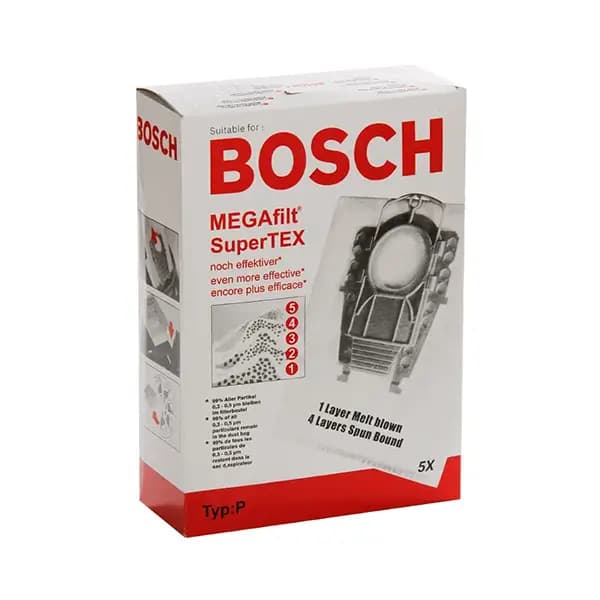 پاکت جاروبرقی بوش و زیمنس 5 عددی مدل BOSCH TYP:P