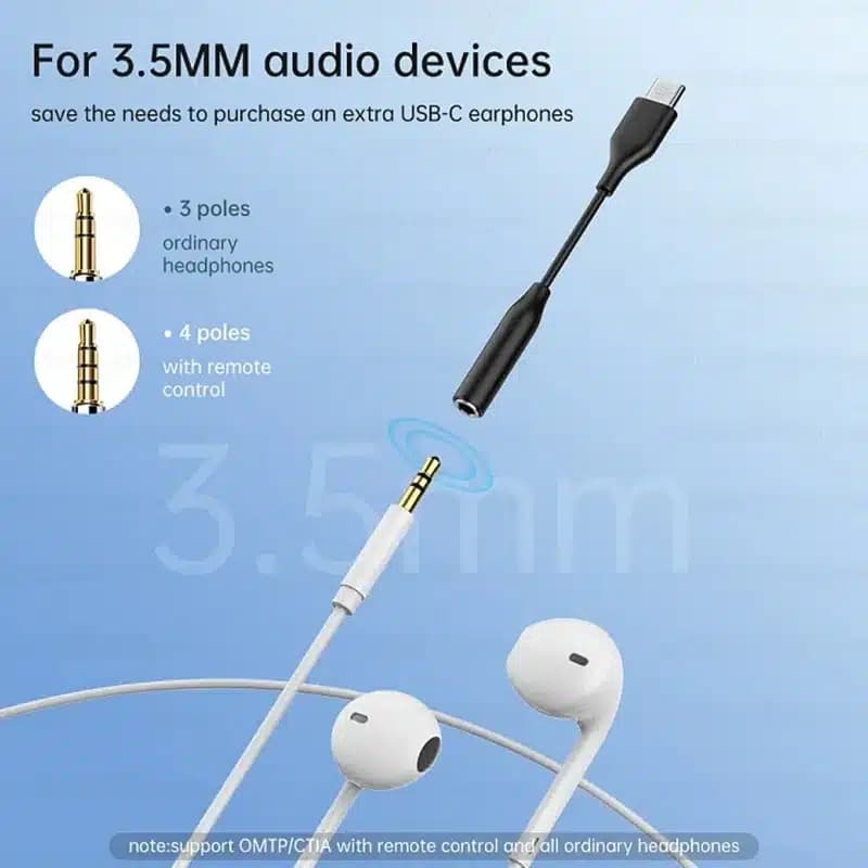مبدل تایپ سی به صدا موتورولا EDGE ( جک تبدیل هندزفری TYPE C به 3.5 میلیمتری ) — تصویر ۲