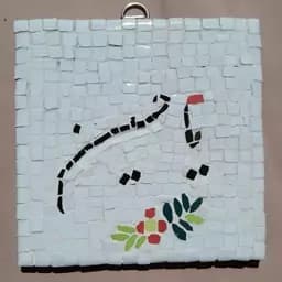 تابلو نقاشی موزاییک (هنر کاشی شکسته) طرح یا حسین — تصویر ۲