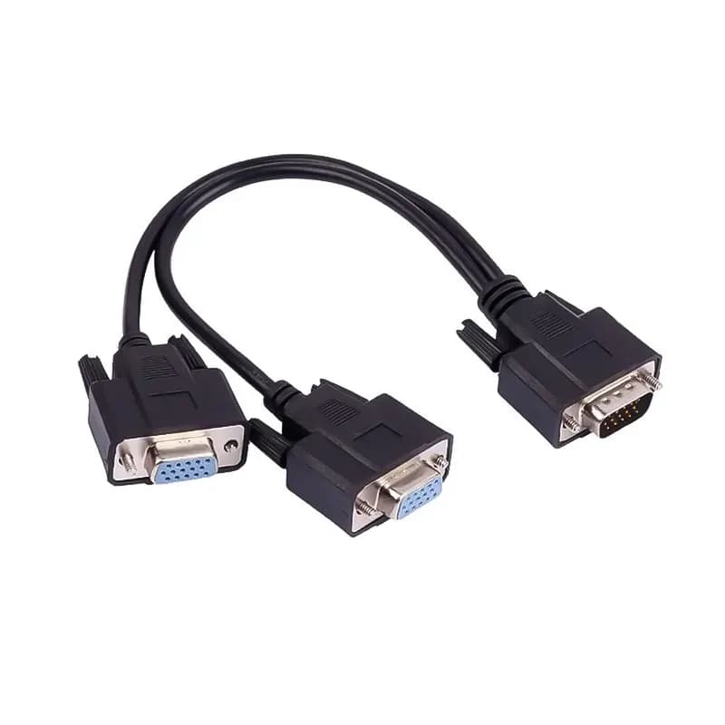 کابل تبدیل 1 به 2 VGA دی نت مدل 1M-2F طول 20 سانتی متر
