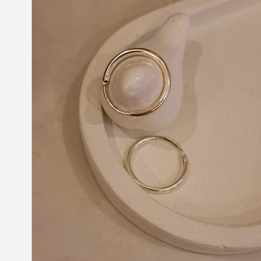 گوشواره نقره 925 عیار طرح دایره