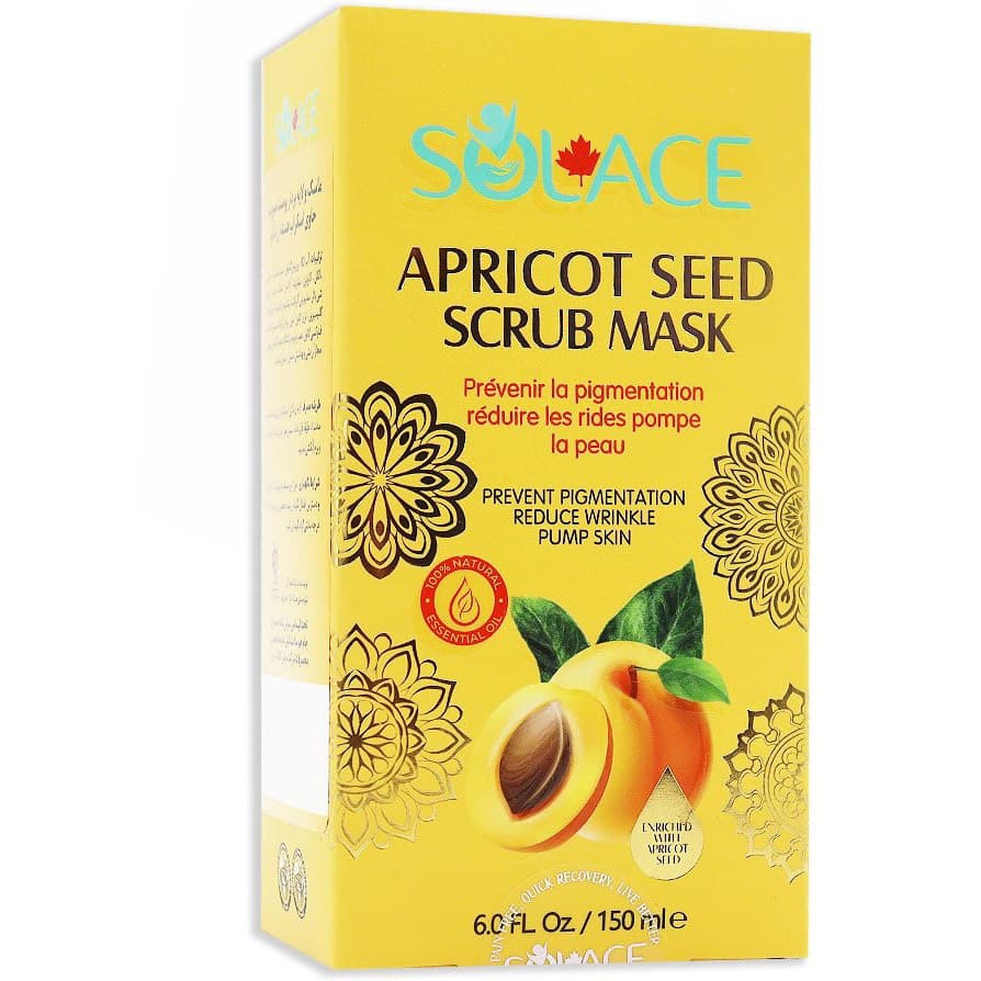 ماسک صورت حاوی اسکراب هسته زرد آلو 150 میل سولس