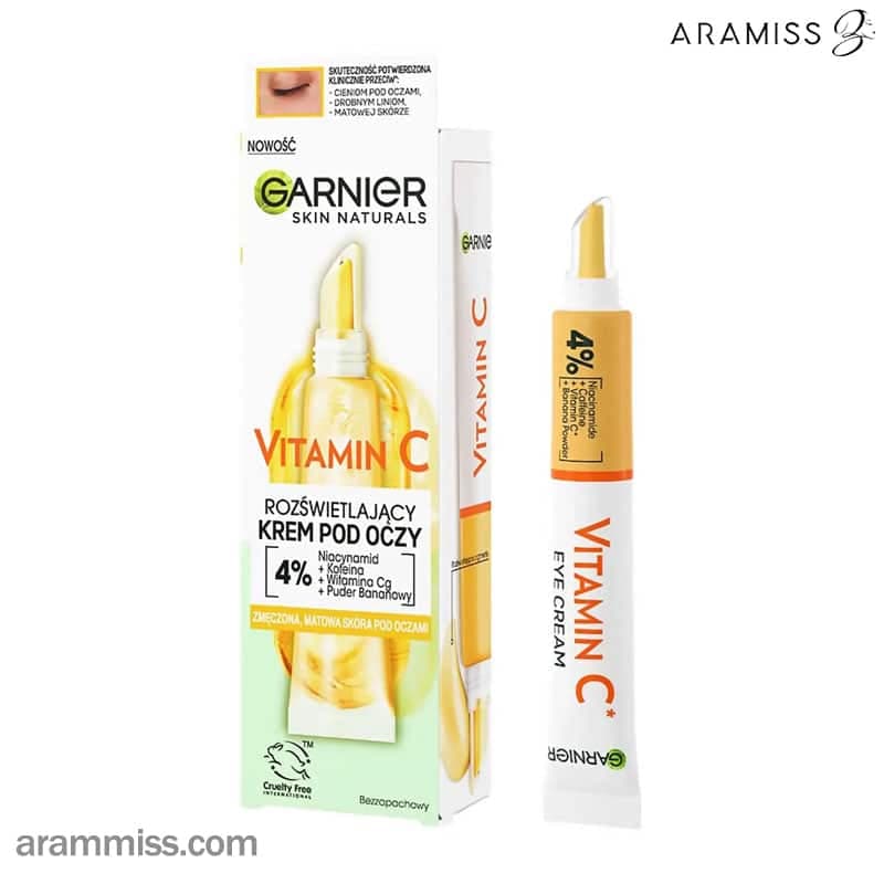 کرم دور چشم ویتامین سی گارنیر Vitamin C Brightening