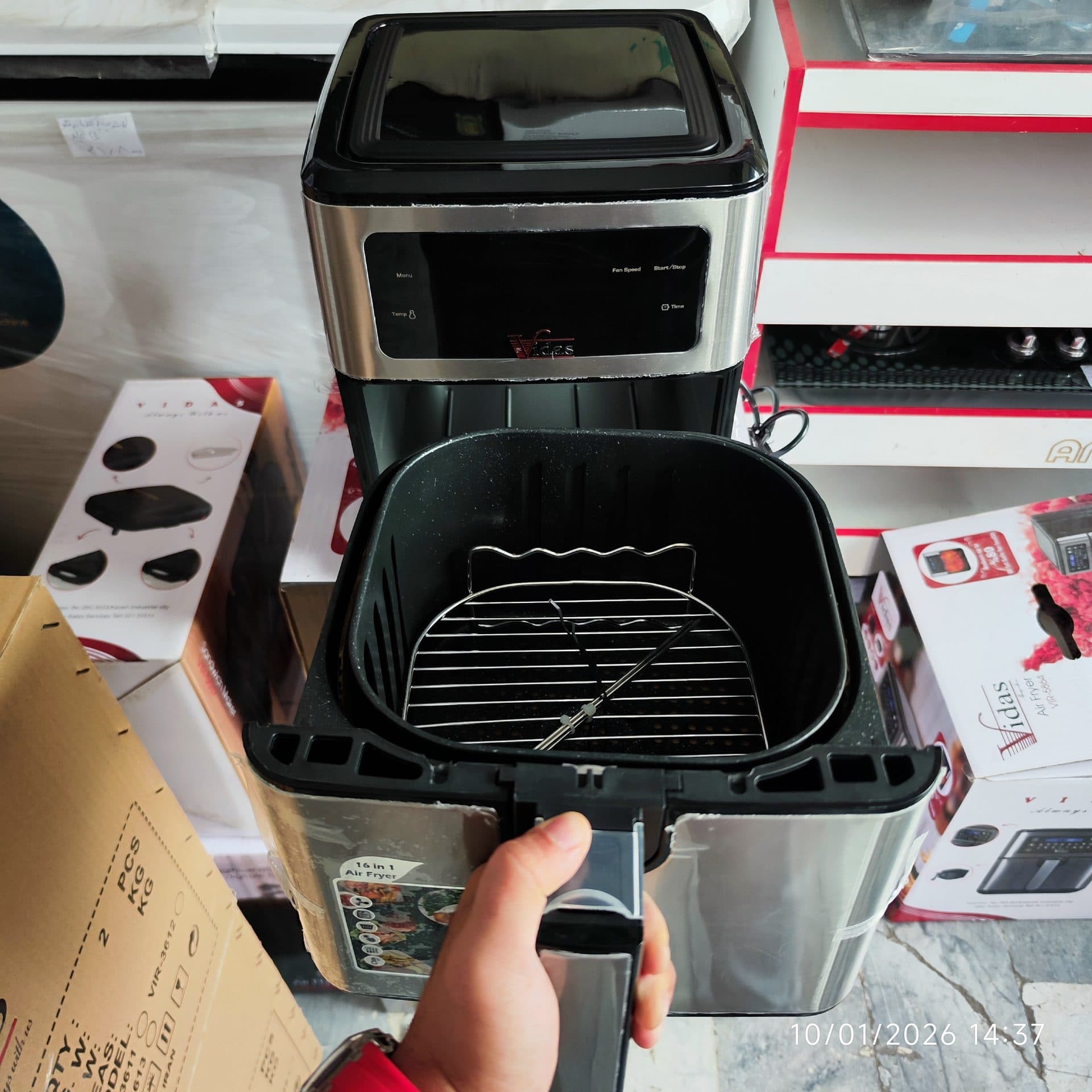سرخ کن بدون روغن ویداس Vidas Air Fryer مدل VIR-5864 — تصویر ۳