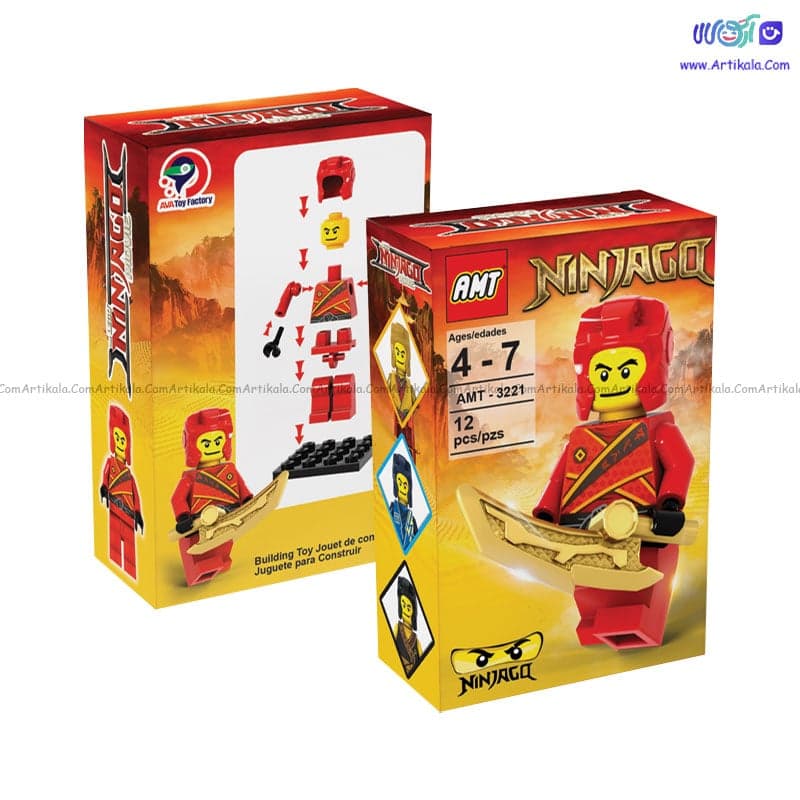 سری 4 عددی لگو نینجا شمشیردار کد AMT3221-24 — تصویر ۳
