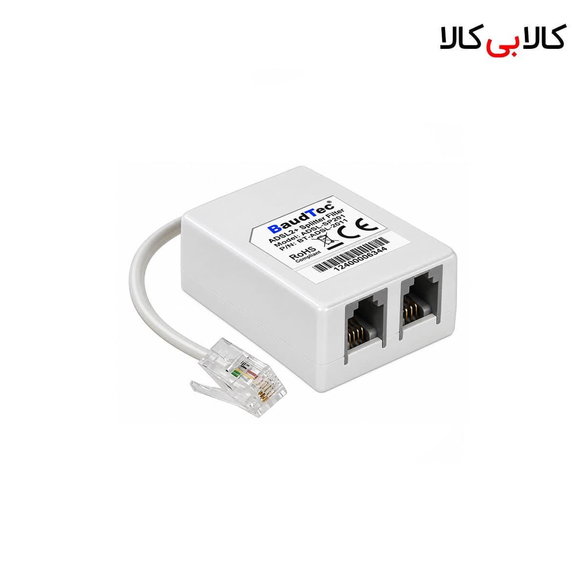اسپلیتر و نویزگیر تلفن و ADSL بادتک (BaudTec) مدل ADSPA001 — تصویر ۲