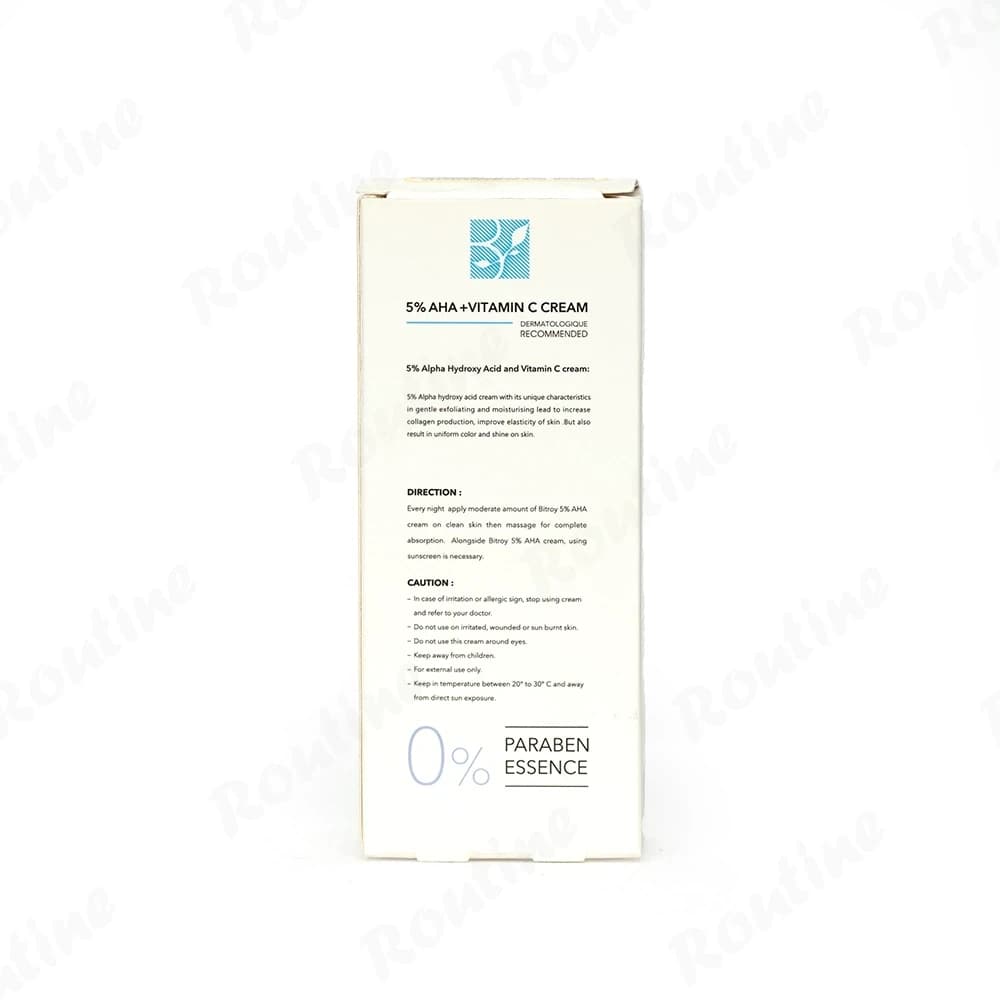 کرم آلفا هیدروکسی اسید 5% و ویتامین سی بیتروی — تصویر ۳