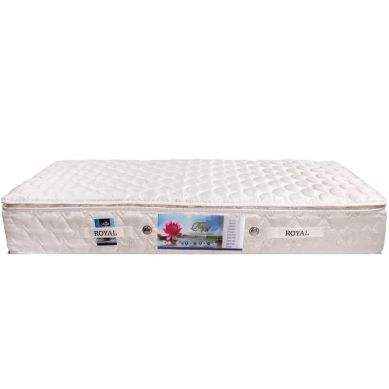 تشک رویال مدل سوپر طبی فنری کلاسیک پددار دونفره سایز 140×200 سانتیمتر