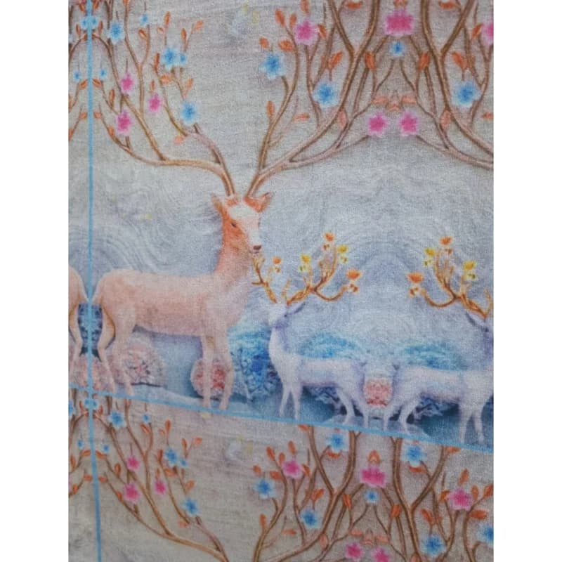 تشک مهمان مدل مخمل طرح گوزن کد 29 یک نفره سایز 90×190 سانتی متر — تصویر ۲