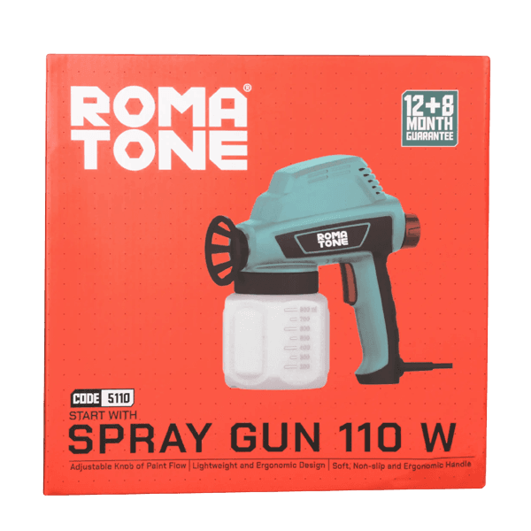 پیستوله رنگ پاش برقی 110 وات مدل 5110 ROMA TONE — تصویر ۶