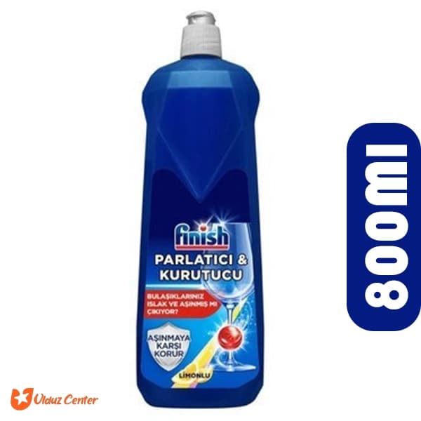 مایع جلادهنده ماشین ظرفشویی لیمویی فینیش مدل Parlatici- Kurutucu حجم 800 میل