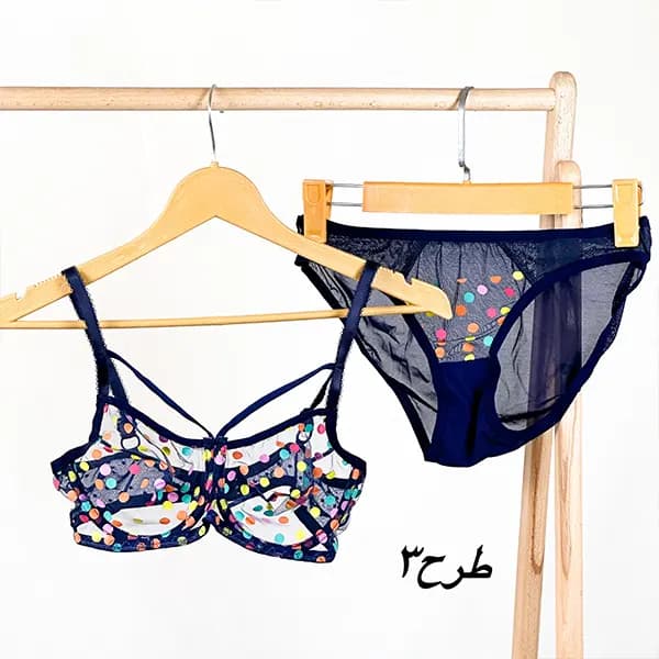 ست لباس زیر فنردار شیشه ای طرحدار 75/90 — تصویر ۵