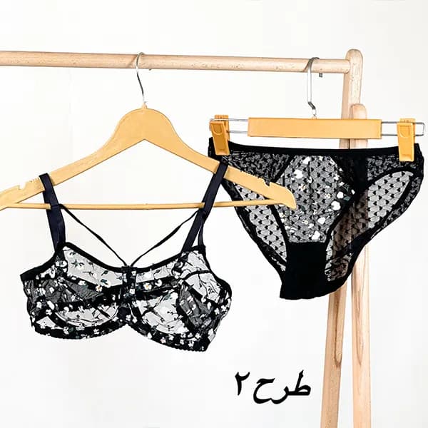 ست لباس زیر فنردار شیشه ای طرحدار 75/90 — تصویر ۳
