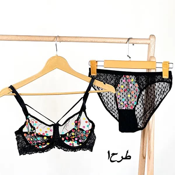 ست لباس زیر فنردار شیشه ای طرحدار 75/90 — تصویر ۲