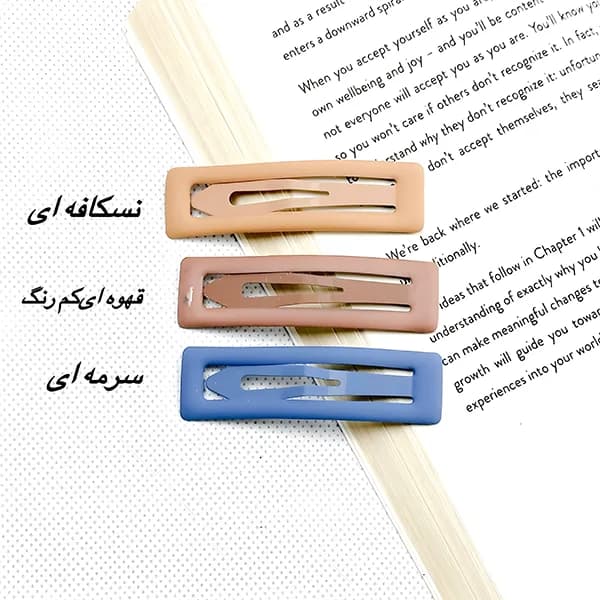 گیره مو تق تقی شمعی 7 سانتی — تصویر ۴