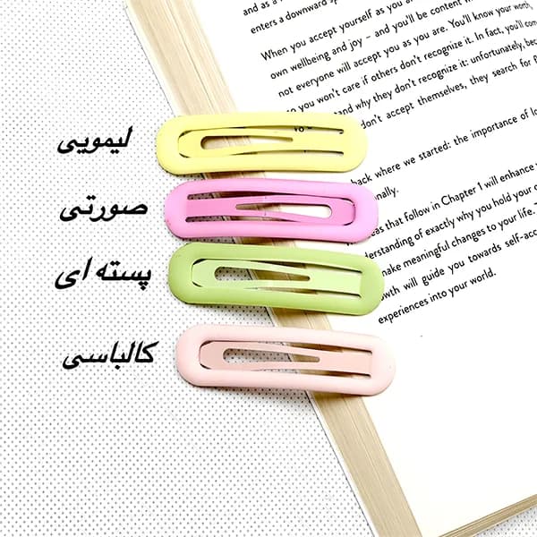 گیره مو تق تقی شمعی 7 سانتی — تصویر ۳