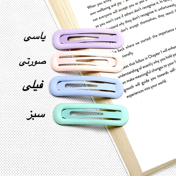 گیره مو تق تقی شمعی 7 سانتی — تصویر ۷