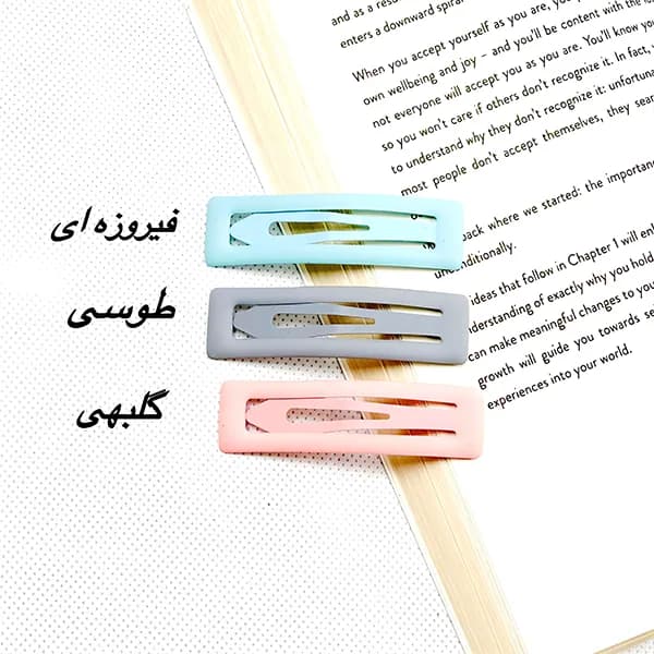 گیره مو تق تقی شمعی 7 سانتی — تصویر ۵