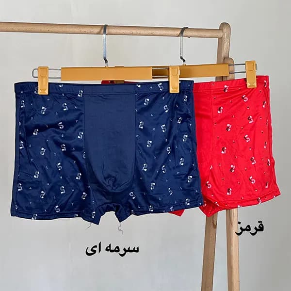 شورت مردانه پادار گیاهی طرحدار گلستان — تصویر ۳