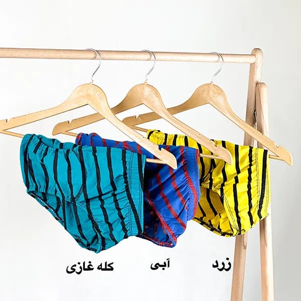 شورت مردانه اسلیپ راه راه و ساده گلستان — تصویر ۷