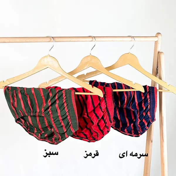 شورت مردانه اسلیپ راه راه و ساده گلستان — تصویر ۲