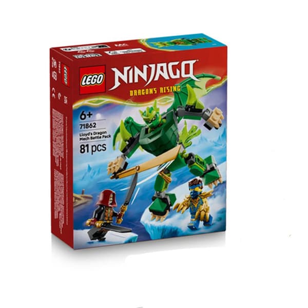 لگو سری نینجاگو مدل Lloyd’s Dragon Mech Battle Pack کد 71862 — تصویر ۲