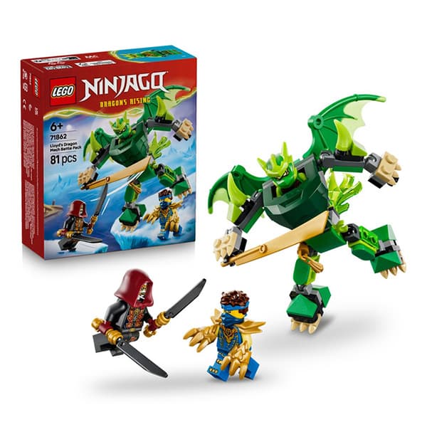 لگو سری نینجاگو مدل Lloyd’s Dragon Mech Battle Pack کد 71862