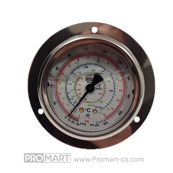 گیج روغنی فشار پایین ویکا 240 PSI