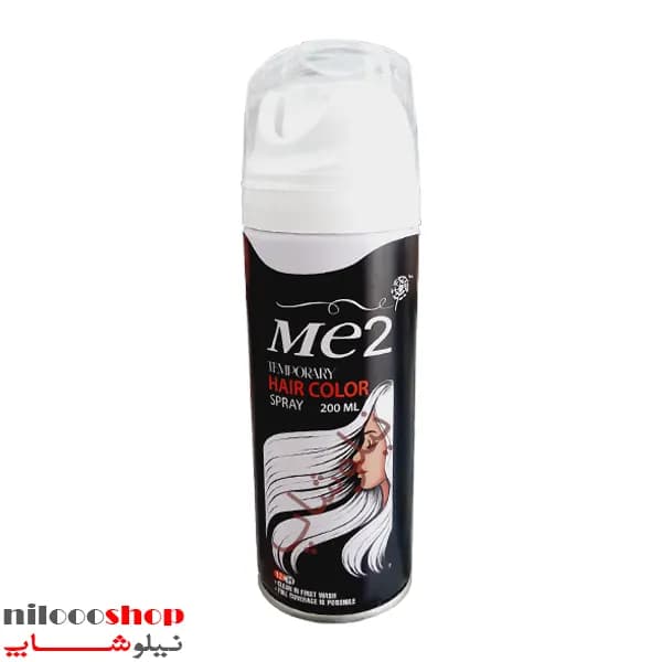 اسپری رنگ مو سفید می تو Me2 حجم 200 میلی لیتر