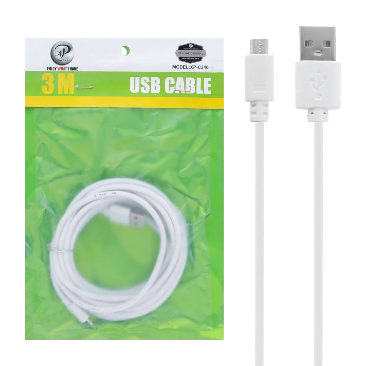 کابل شارژ Micro USB ایکس پی پروداکت مدل XP-C346 به طول 3 متر