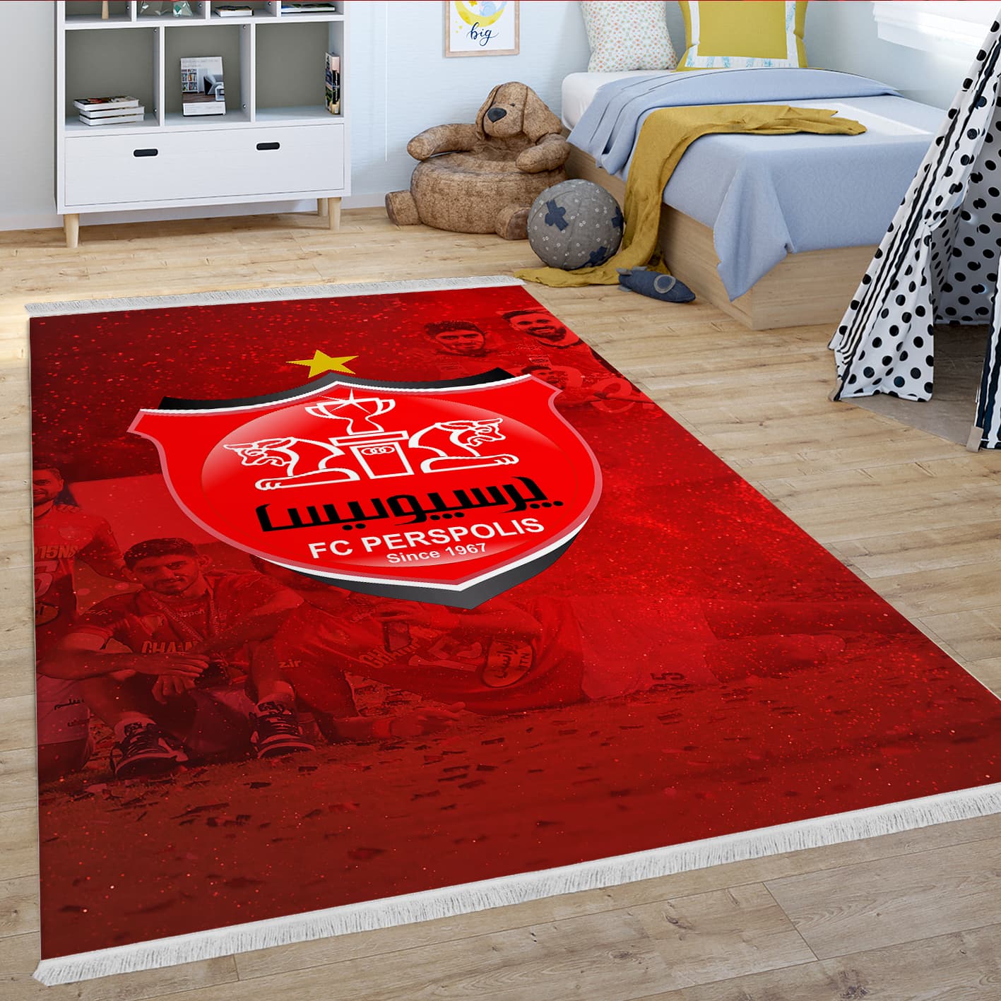 فرش چاپی فانتزی طرح پرسپولیس WAs-1480